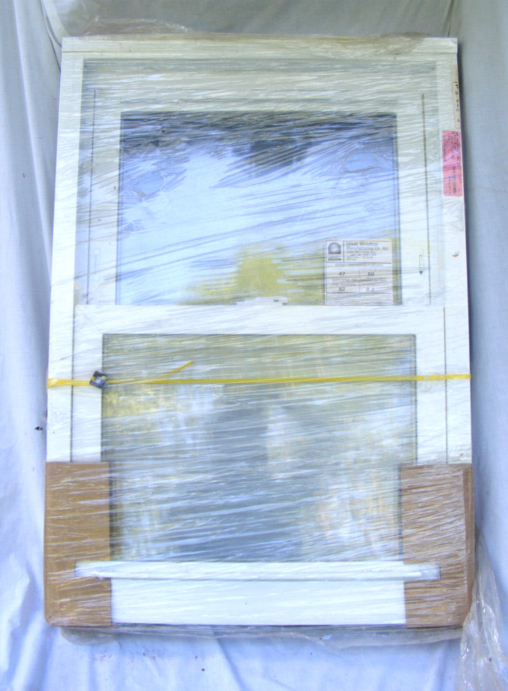 full wood framd window with glass, lock and screen