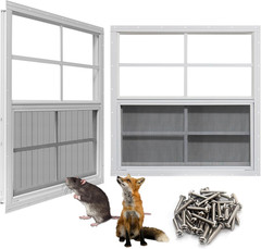 Neatiease Upgraded Shed Windows 2 Pack, 30″ X 36″ Windows with Tempered Glass an