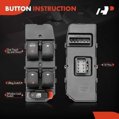 Master Power Window Switch Compatible with Pontiac G6 2005 2006 2007 2008