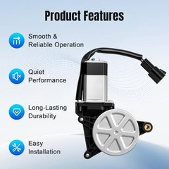 Front or Rear Left Power Window Lift Motor Compatible with Chevy Driver Side