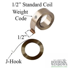 1/2″ Constant Force Balance Standard Coil Spring D #6 Pound