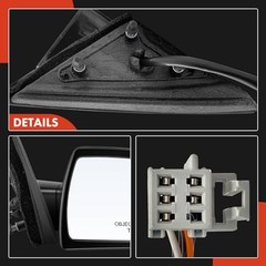 Power Door Mirror – Compatible with Chevy Impala 2006 Right Passenger Side