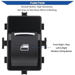 Power Window Switch Passenger Side 5 Pins Compatible with 2015-2019 Ford