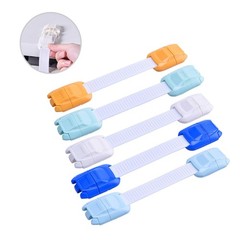 5Pcs Child Security Lock Reusable Multifunction Wardrobe Lock Assorted Colors