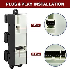 Master Power Window Switch Compatible with Nissan Titan 2004-2015 | Fit for