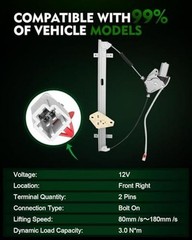 Honda Front Right Passenger Side Power Window Regulator – Motor 741-303