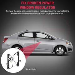 751-740 Power Window Front Right 2016 Chev Cruze Limited 2011-2015 Cruze 2Pins