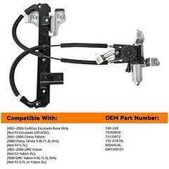 Rear Left Driver Side Power Window Regulator with Motor Rear Left (Driver) Side