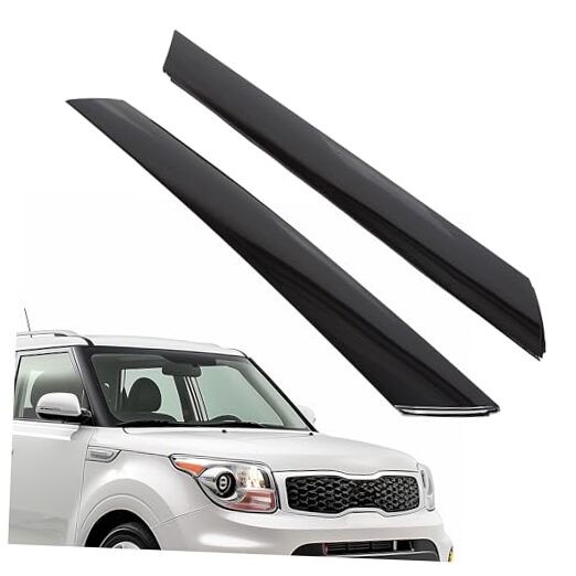 Windshield A-Pillar Trim Compatible with 2010-2013 Kia Soul Exterior Pair