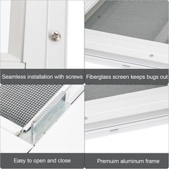 Modern 12″ x 18″ Sliding Windows with Fiberglass Screen – Ideal for Sheds