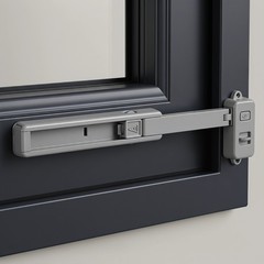 2 Pack Plastic Sliding Window Safety Locks Child Proof Adjustable Grey Home