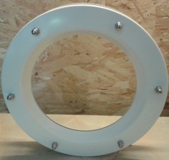 PORTHOLE FOR DOOR phi 350 mm White – RAL 9016