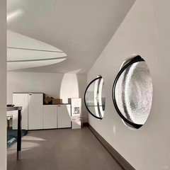 23.6IN Rotating round Window, 360° Porthole Window Tempered Glass,Casement Windo
