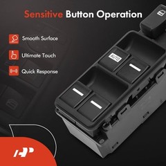 Master Power Window Switch Compatible with Honda Accord 2003-2004, Front Left