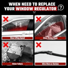Power Window Regulator with Motor Front Driver Side Front Left 741-655