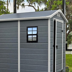 2 Pack Shed Windows, 18” X 27” Household Windows with Tempered Glass and Fiber