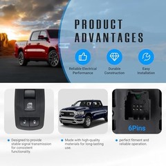 68320751AA Power Window Switch Passenger Side for 2019-2024 Ram 1500 920-542