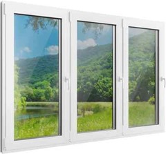Rehau uPVC Turn & Tilt Windows Energy Efficient 33 1/2 W X 35 1/2 H Hinges Right