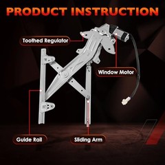 Power Window Regulator with Motor Rear Left Driver Side Compatible with Toyota