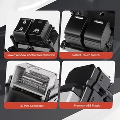 Front Left Side Power Master Window Switch Compatible with Honda Accord Sedan