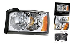 Left Projector Headlight Compatible with 06-07 Dodge Dakota W/o