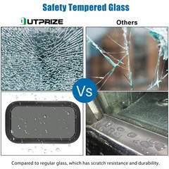 Fixed RV Window, 12″ W x 22″ H Tinted Window Replacement for RV Camper Carava…