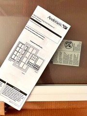 BARGAIN! Andersen® 400s Series Double Hung Window TILT-WASH Upper Sash 215732