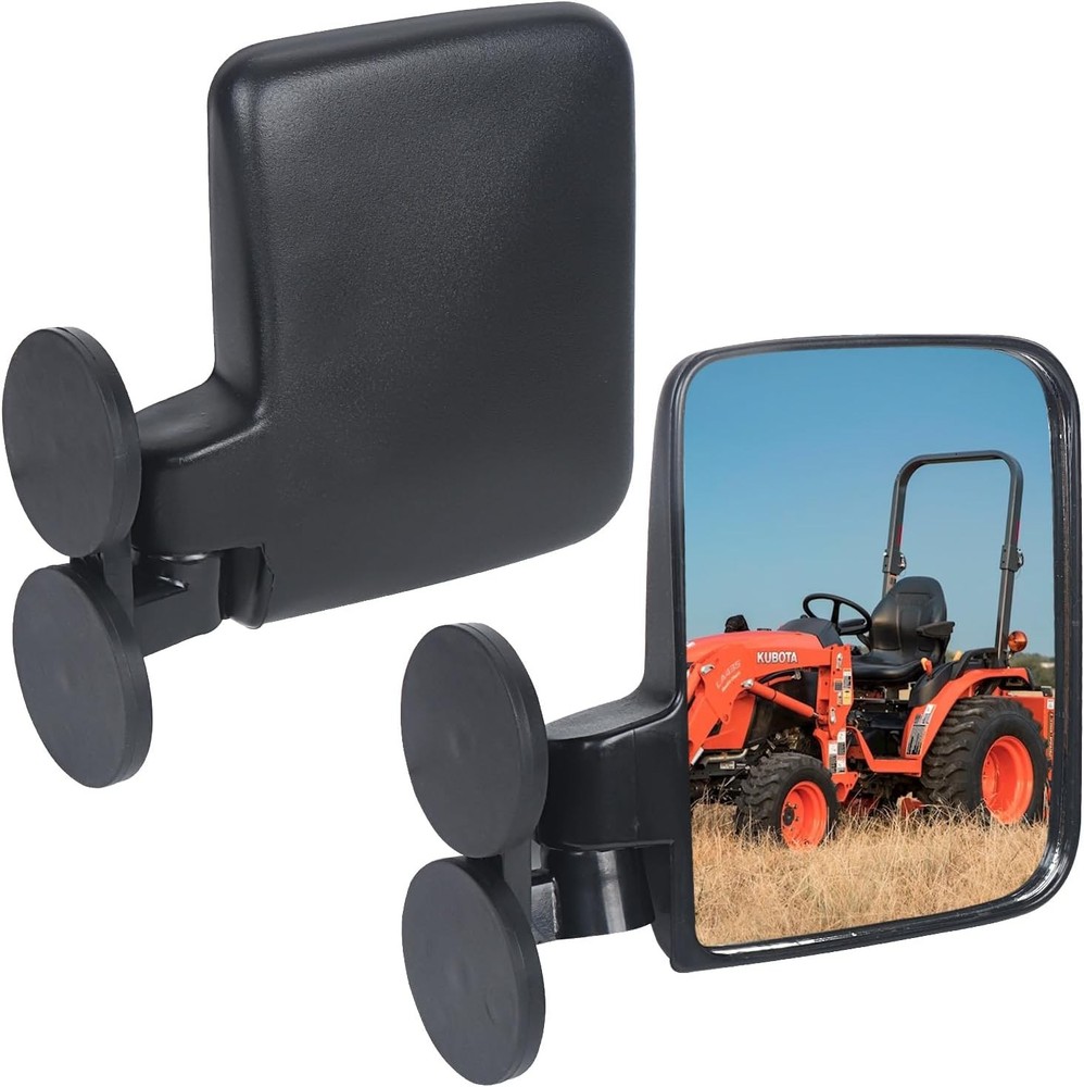 Tractor Mirrors, Strong Magnetic Side Mirrors for Tractors, Forklifts, Lawn M…