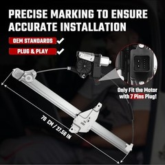 Front Passenger Side Power Window Regulator with Motor Front Left 751-711