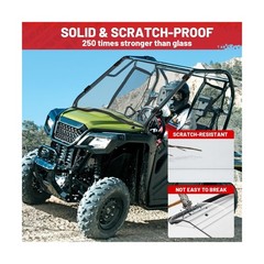 StarknightMT Pioneer Full Windshield Scratch-resistant Front Windshield Compa…