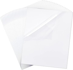 20-Piece 5×6 Inch Static Cling Vinyl Window Film, Clear Windshield Protection St