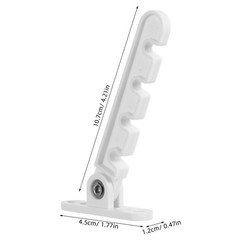1 Set Window Restrictor Latch – 4 Slots Adjustable Wind Hook Lock – Stainless