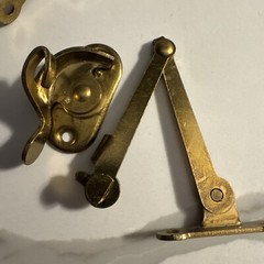 Vintage Window Ventilation Sash Lock 9 New Old Stk 3Open Johnson’s Pat1919 Brass