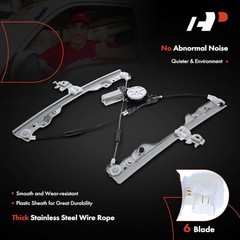 Electric Power Window Regulator with Motor Compatible Front Driver Side (LH)