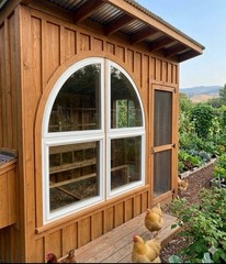2 Arched Top Fixed Windows 36” W X 71-3/4” H See Notes