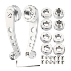 Window Handle Replacement, 2pcs Alloy Window Handle Riser Winder Crank Fit