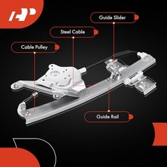 Power Window Regulator Without Motor Replacement for Front Passenger Side