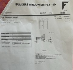 Fleetwood Series 3000 XO Sliding Door Black Aluminum Low-E Glass 128×120 in