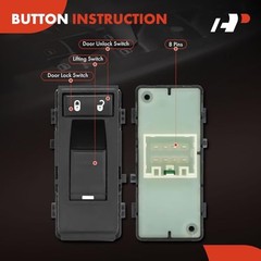 Front Passenger Side Power Window Switch Compatible with Chrysler 200 2011