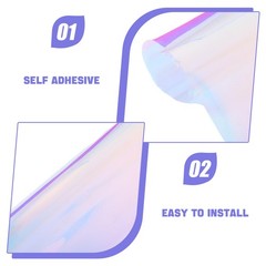 Dichroic Privacy Sticker Holographic Glass Decals Window Stickers