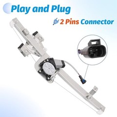 Rear Driver Side Power Window Regulator with Motor Compatible with 2007-2013