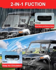 StarknightMT UForce 600 Front Windshield Vented Scratch Resistant Window Comp…