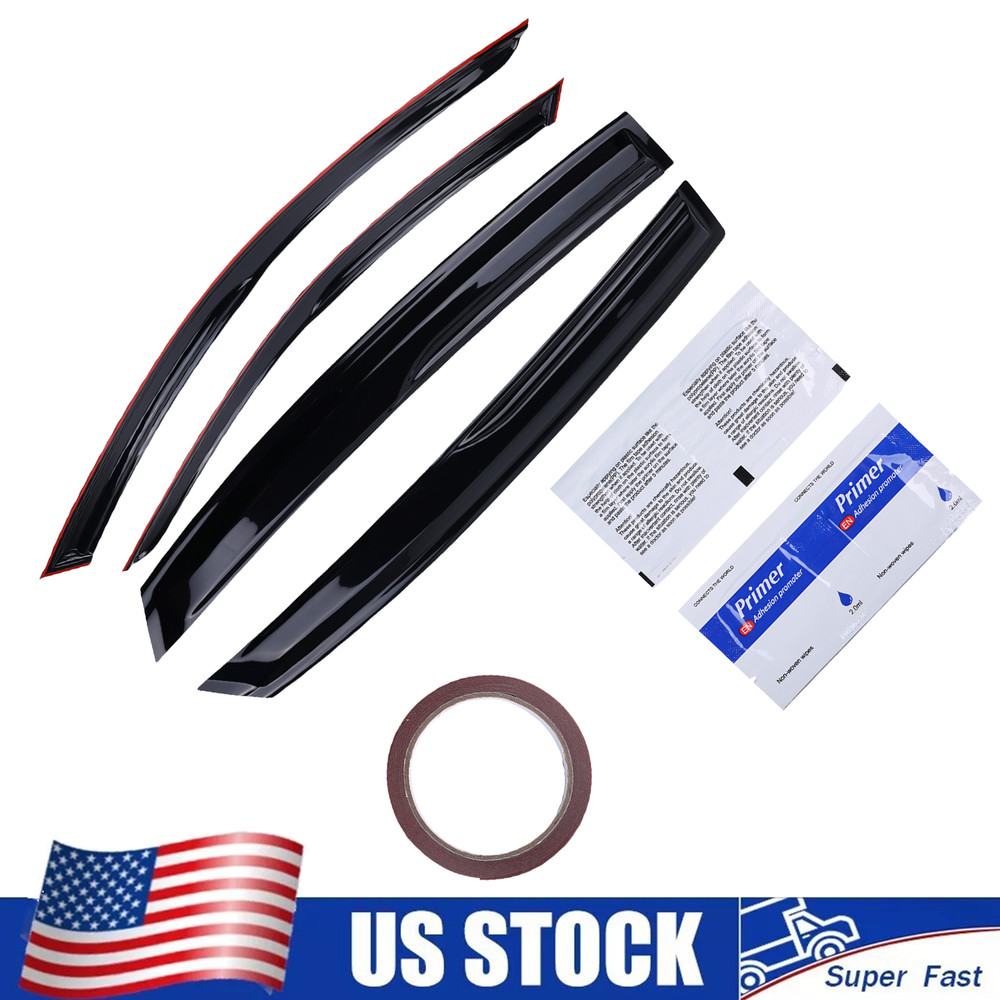 Full Set Wind Deflectors Visors Front Rear Left Right For Acura Integra 2023-25