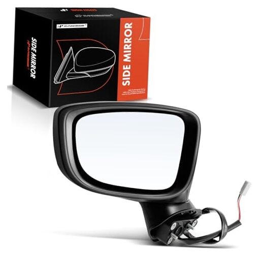Driver Side Power Door Mirror – Compatible with Mazda 3 2014 2015 2016 – Non
