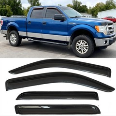Window Visors Rain Guards for 2009-2014 Ford F-150 SuperCrew/Crew Cab | Windo…