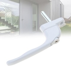 UPVC White Universal Espag Window Handle for Key Locking For Double Glazing
