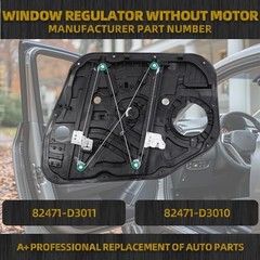 Left Driver Side Window Regulator Without Motor Front Left Side 82471-D3011
