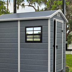 2 Pack Shed Windows, 16” X 16” Household Windows with Tempered Glass and Fiber