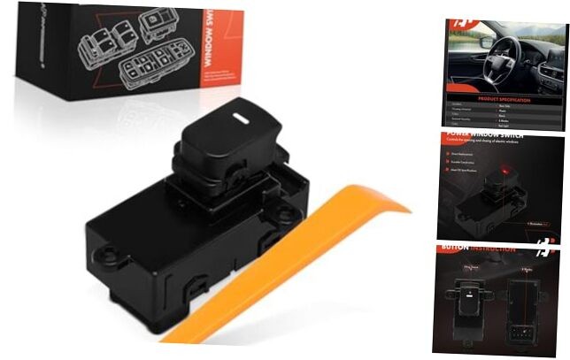 Power Window Switch Compatible with Kia Optima 2014 2015 2016, Rear Driver or