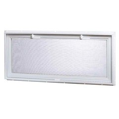 46.25 in. x 21 in. Standard Glass White New Construction Double-Pane Hinged Viny